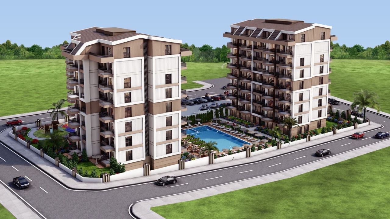 Wohnung in Gazipasa, Türkei, 53 m² - Foto 2