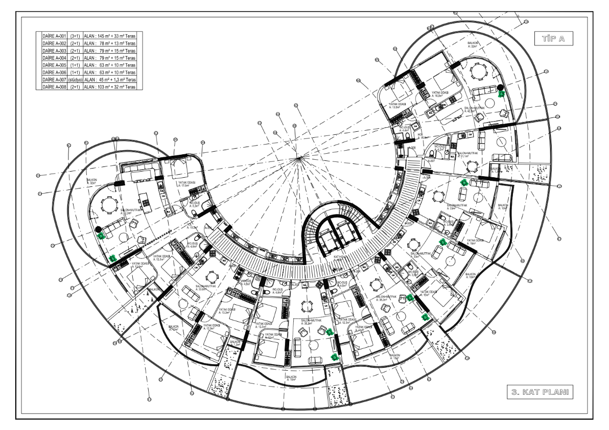 Flat in Kyrenia, Cyprus, 45 m² - picture 3