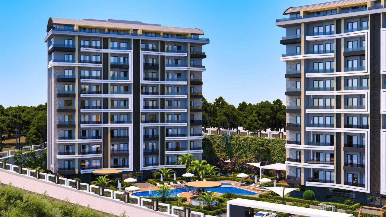 Piso en Avsallar, Turquia, 52 m² - imagen 3