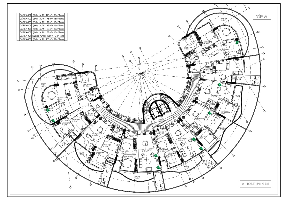 Flat in Kyrenia, Cyprus, 45 m² - picture 4