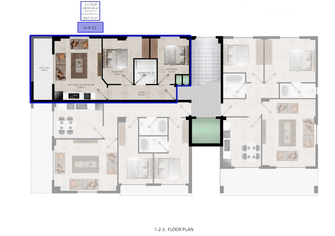 Appartement à Avsallar, Turquie, 78 m² - image 7