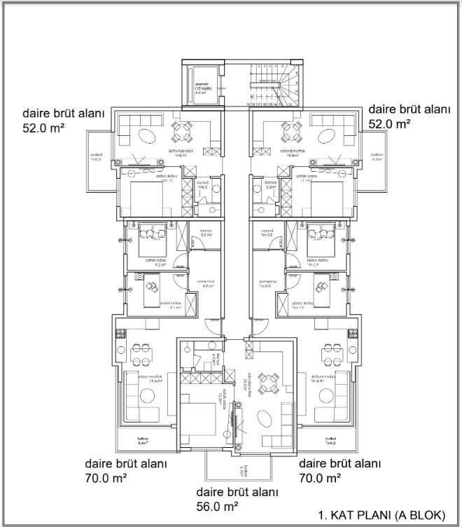 Propiedad comercial en Kestel, Turquia, 56 m² - imagen 9