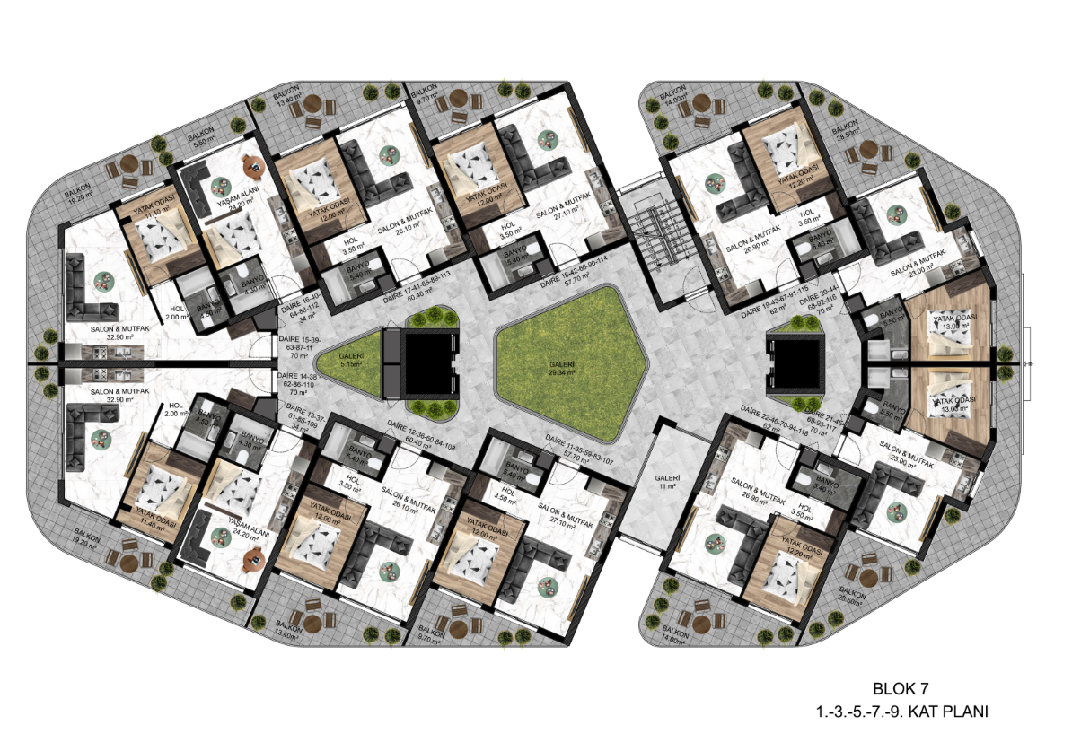 Flat in Guzelyurt, Cyprus, 34 m² - picture 9