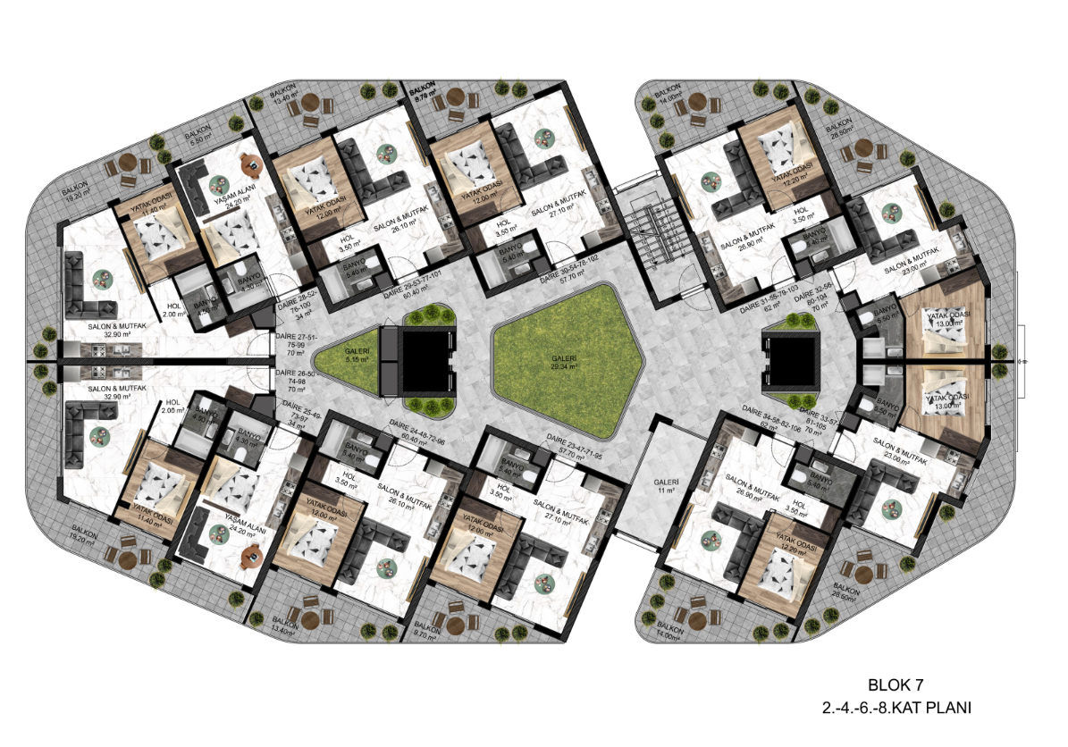 Flat in Guzelyurt, Cyprus, 34 m² - picture 10