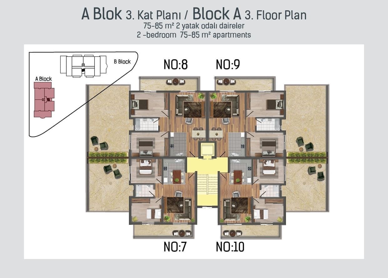 Piso en Famagusta, Chipre, 69 m² - imagen 11