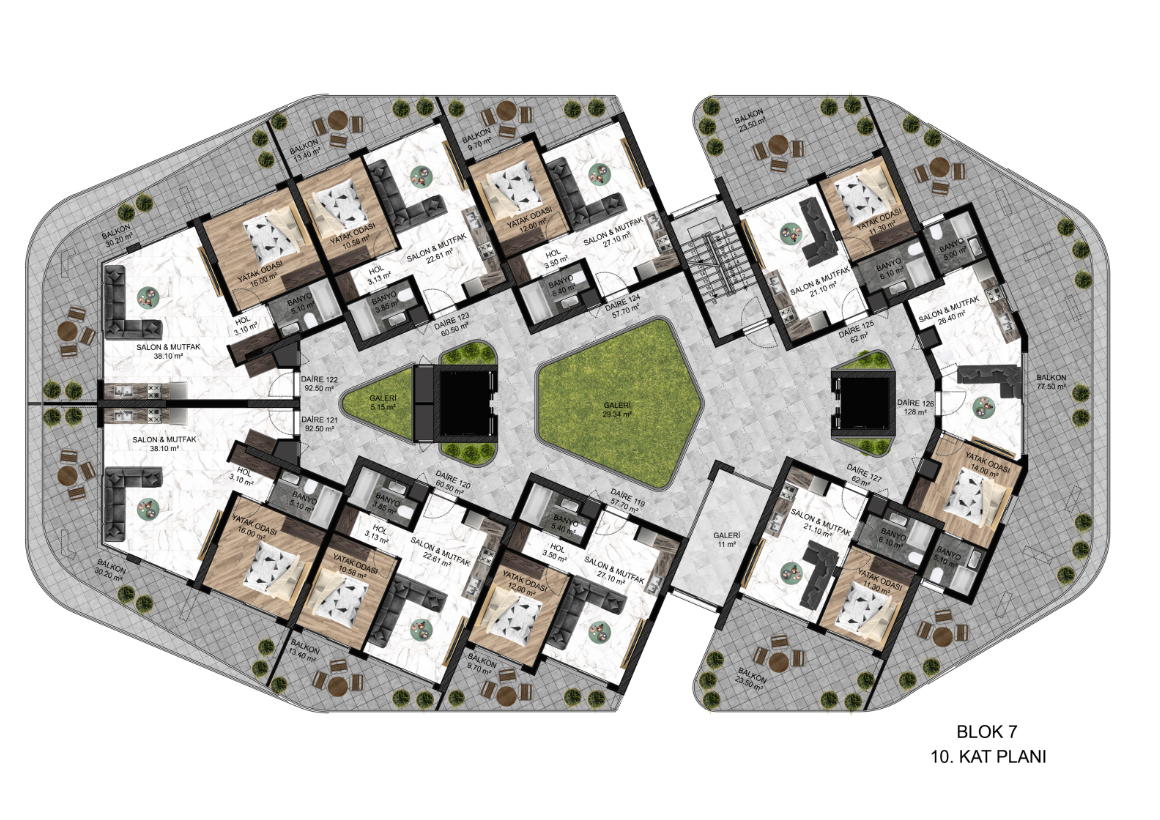 Flat in Guzelyurt, Cyprus, 34 m² - picture 12