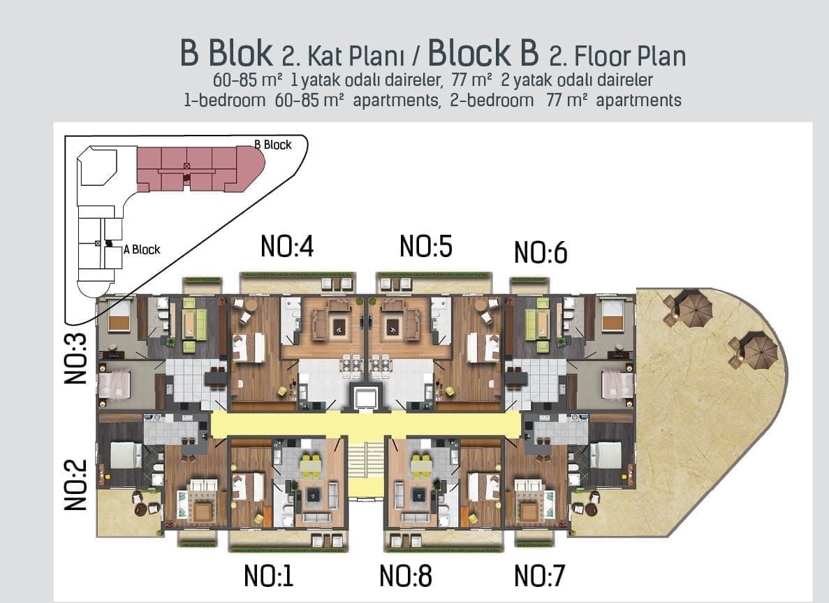 Piso en Famagusta, Chipre, 69 m² - imagen 13
