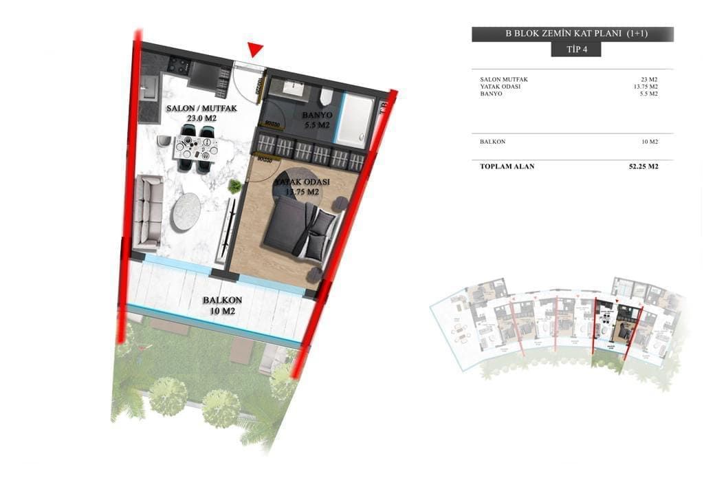 Appartement à Alanya, Turquie, 50 m² - image 13