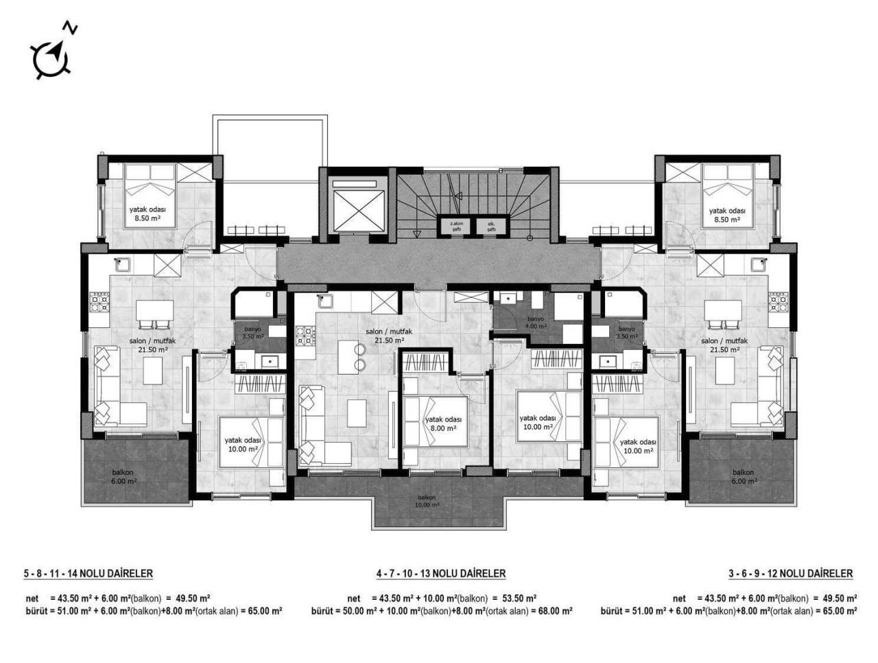 Appartamento ad Avsallar, Turchia, 63 m² - foto 13