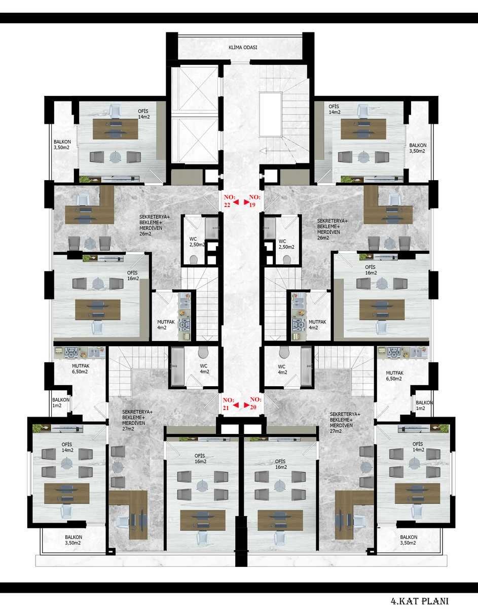 Gewerbeimmobilien in Alanya, Türkei, 43 m² - Foto 15