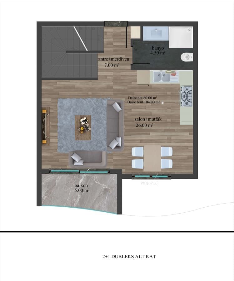 Piso en Alanya, Turquia, 52 m² - imagen 17