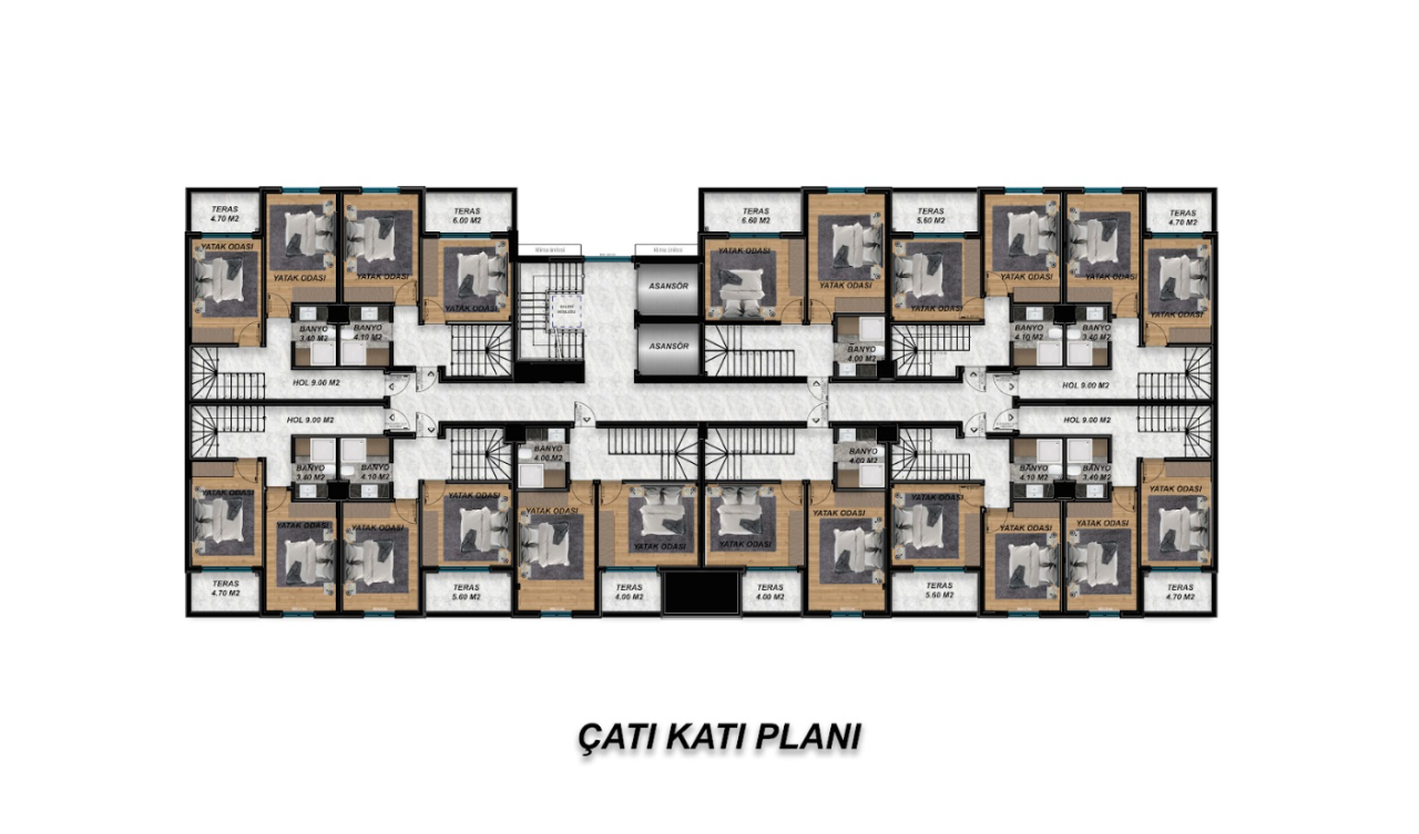 Appartamento a Gazipaşa, Turchia, 50 m² - foto 18