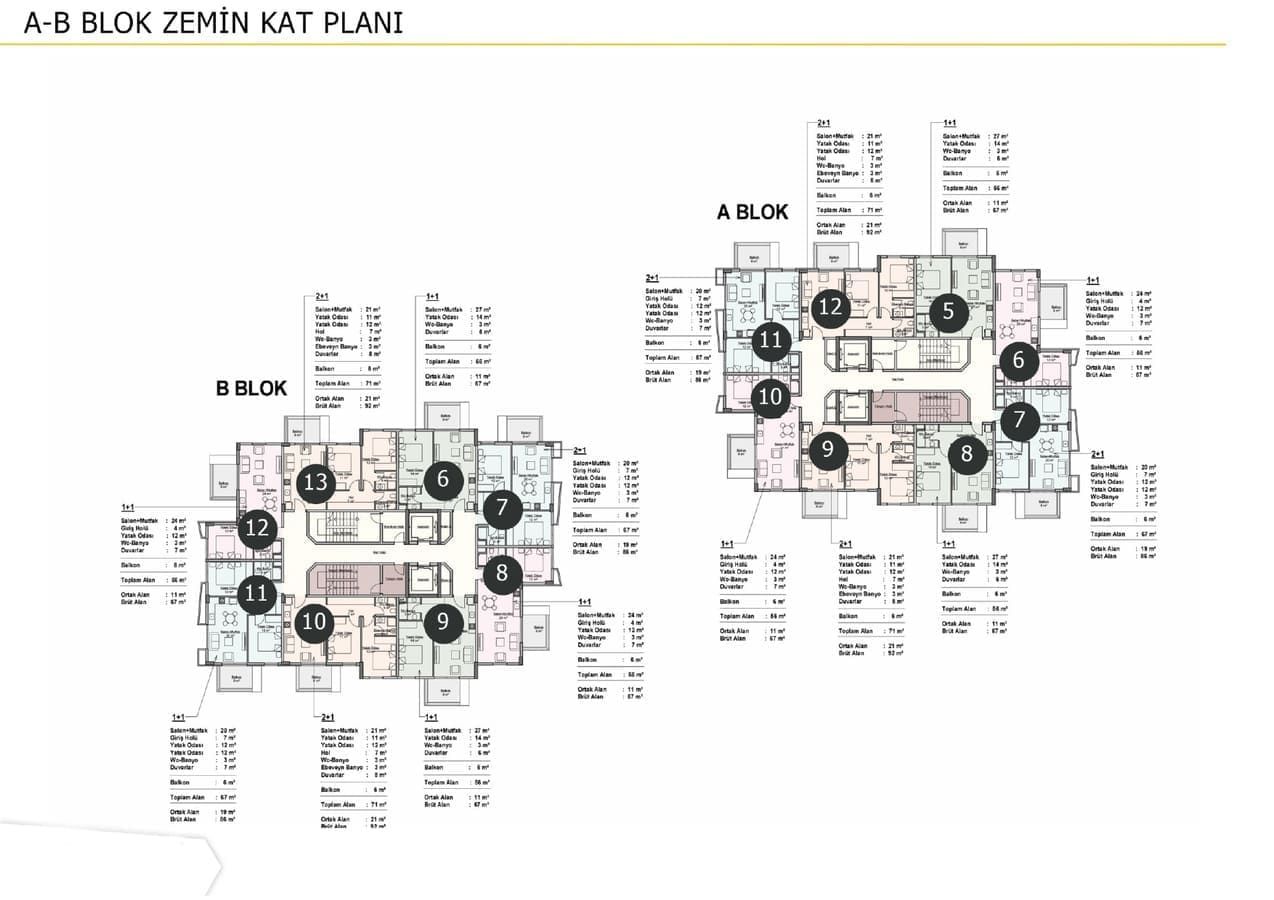 Wohnung in Avsallar, Türkei, 56 m² - Foto 18
