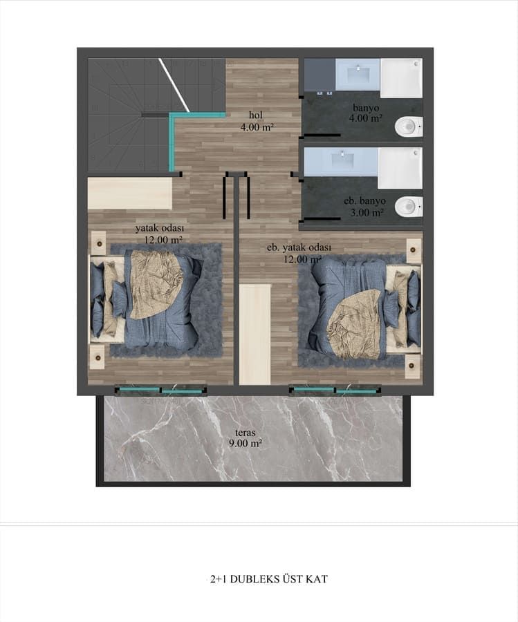 Piso en Alanya, Turquia, 52 m² - imagen 18