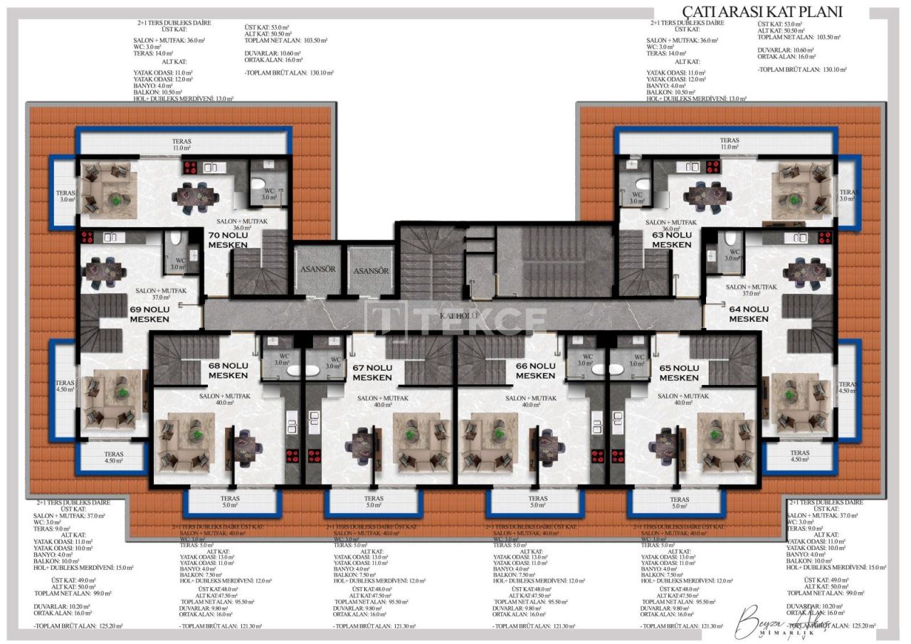 Apartamento en Alanya, Turquia, 70 m² - imagen 16