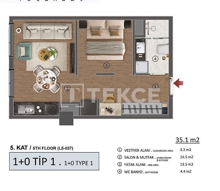 Appartement à Beylikdüzü, Turquie, 181 m² - image 10