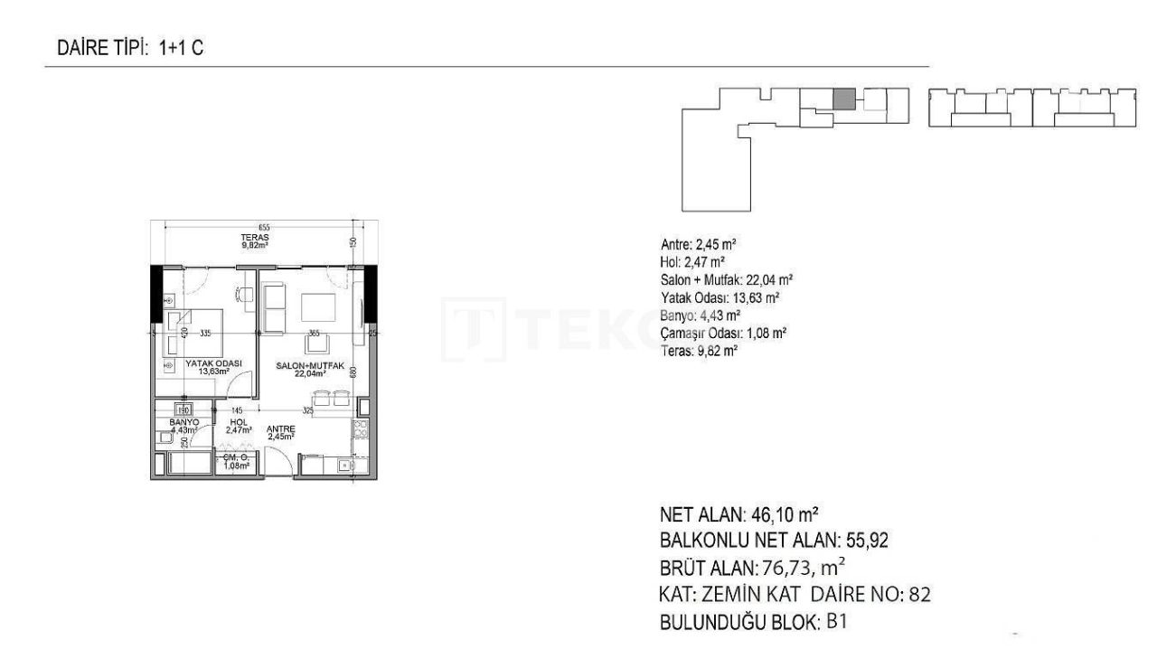 Apartment in Istanbul, Türkei, 60 m² - Foto 11