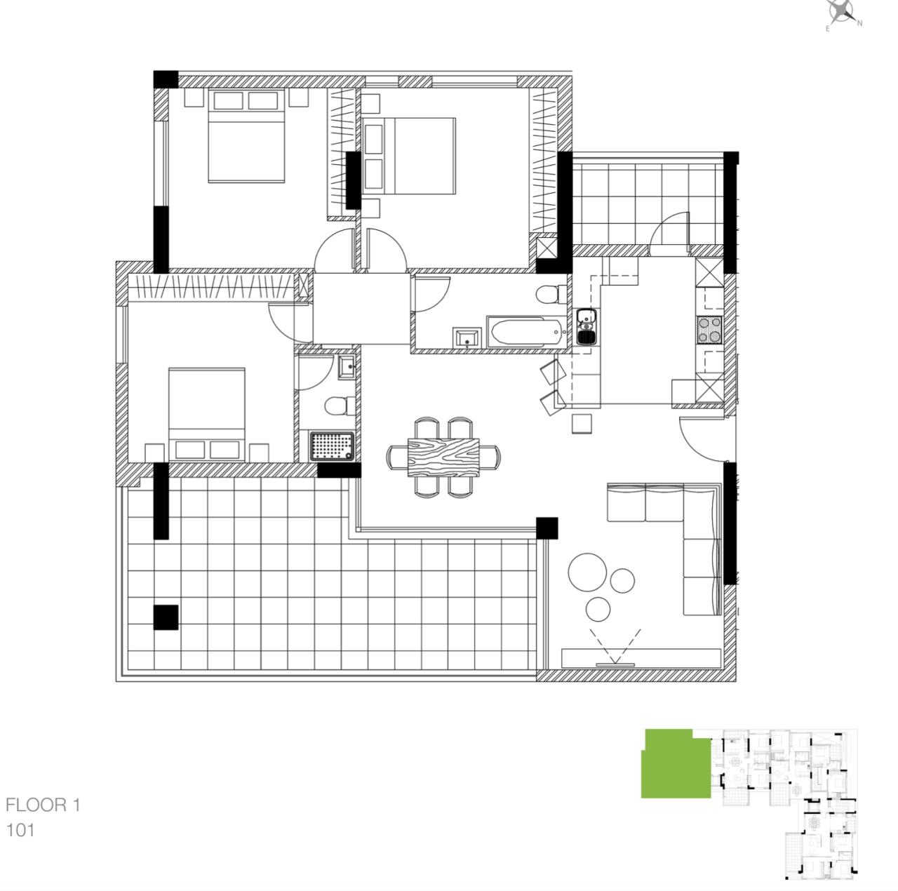 Apartment in Germasogeia, Zypern, 150 m² - Foto 14