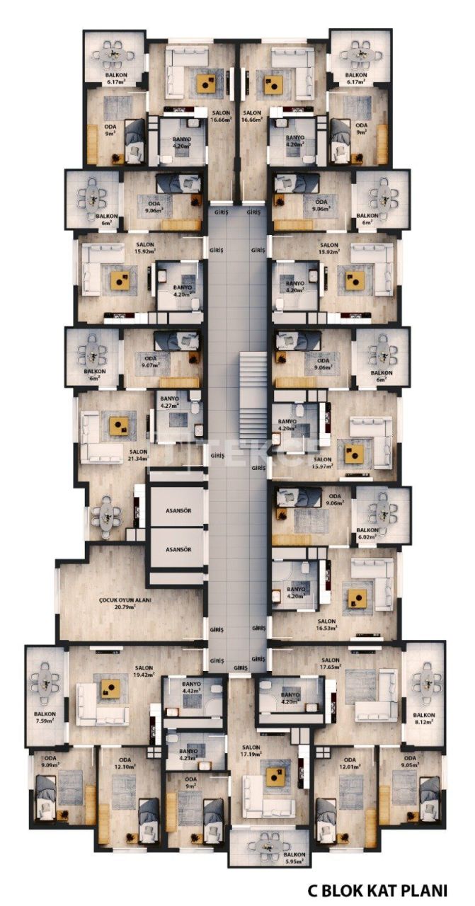 Apartment Ortahisar, Turkey, 50 m² - picture 12