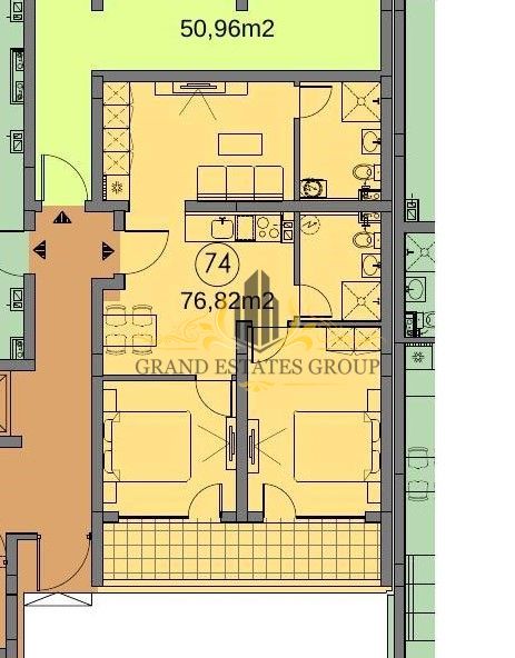 Apartment in Sonnenstrand, Bulgarien, 41.51 m² - Foto 8