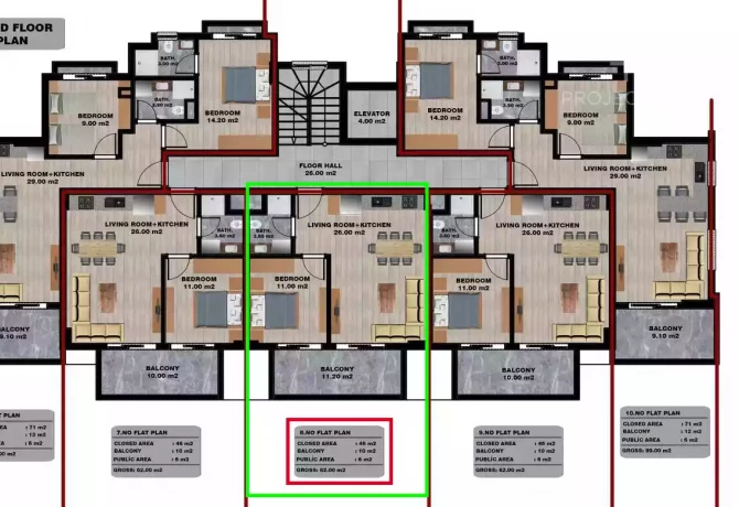 Appartamento a Alanya, Turchia, 62 m² - foto 6