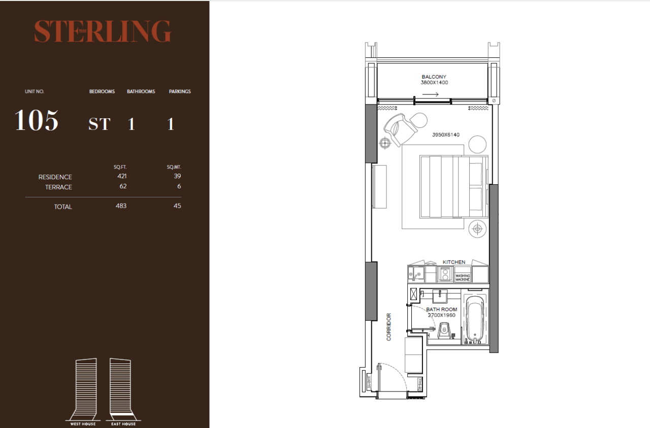 Studio a Dubai, EAU, 53 m² - foto 9