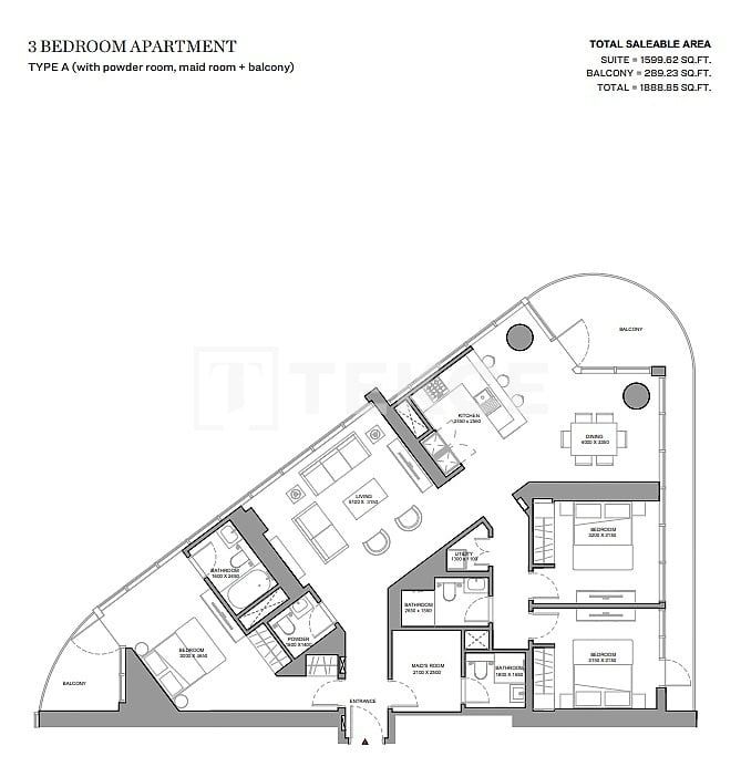 Appartement à Dubaï, EAU, 100 m² - image 19