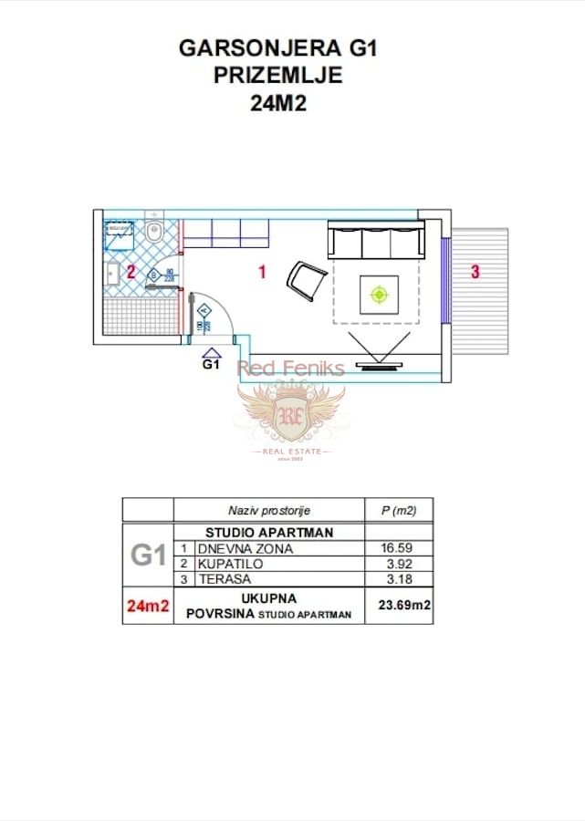Appartement à Kotor, Monténégro, 64 m² - image 5