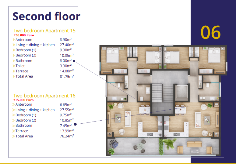 Wohnung in Ulcinj, Montenegro, 84 m² - Foto 9