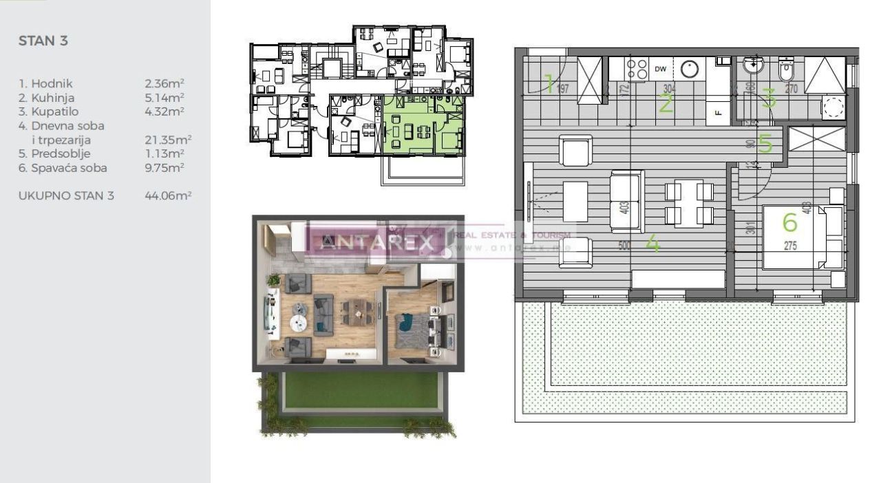 Apartment in Bijela, Montenegro, 107 m² - Foto 14