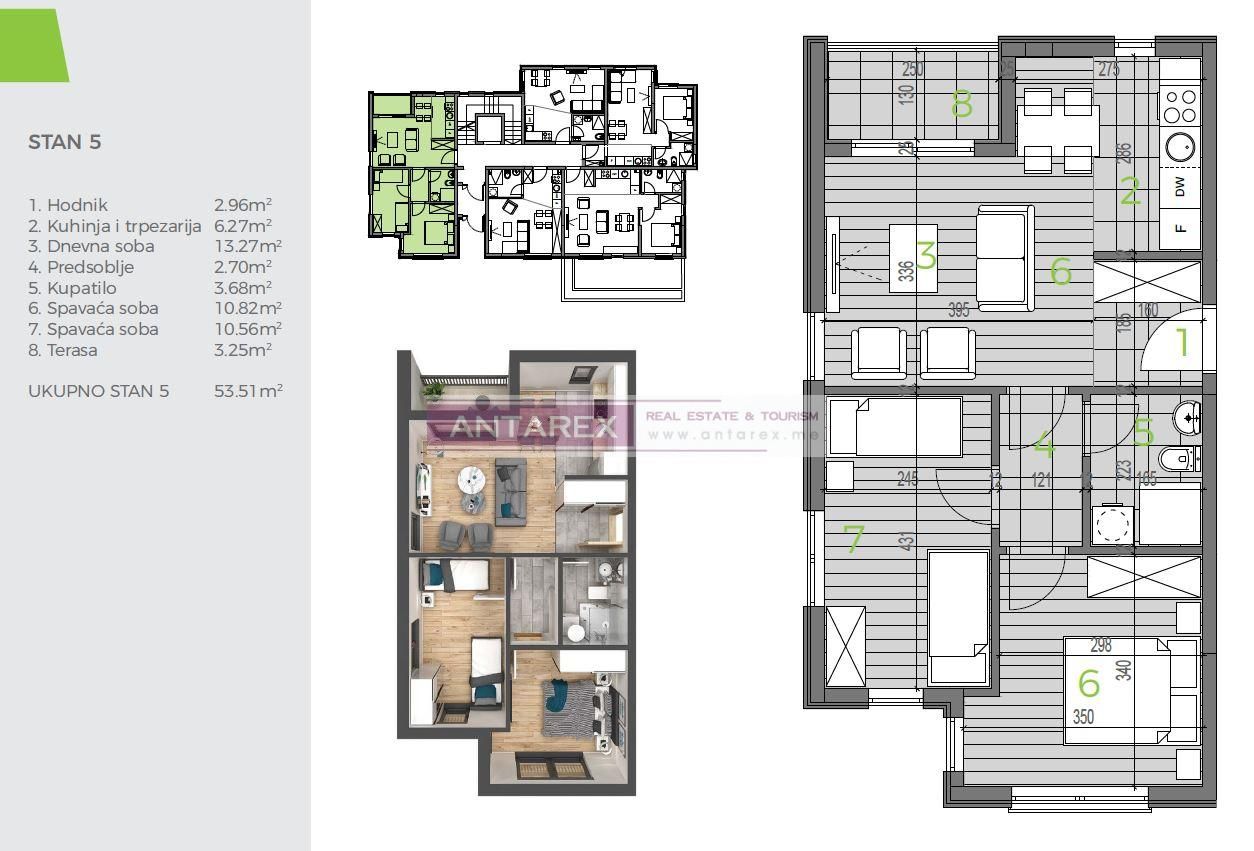 Apartment in Bijela, Montenegro, 107 m² - Foto 15