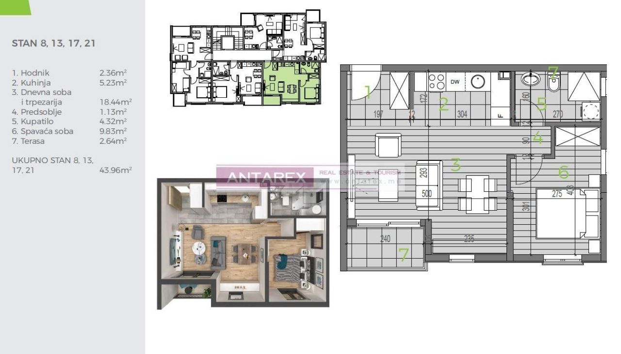 Apartment in Bijela, Montenegro, 107 m² - Foto 17