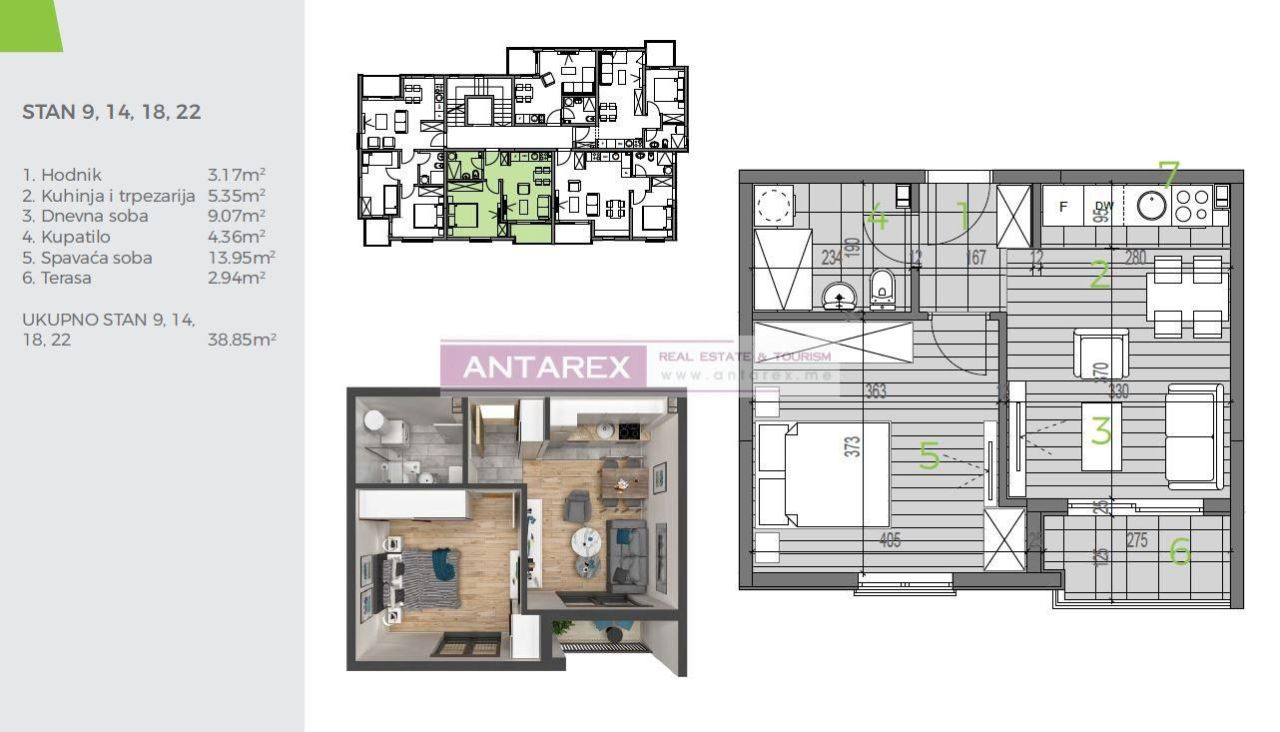 Apartment in Bijela, Montenegro, 107 m² - Foto 18