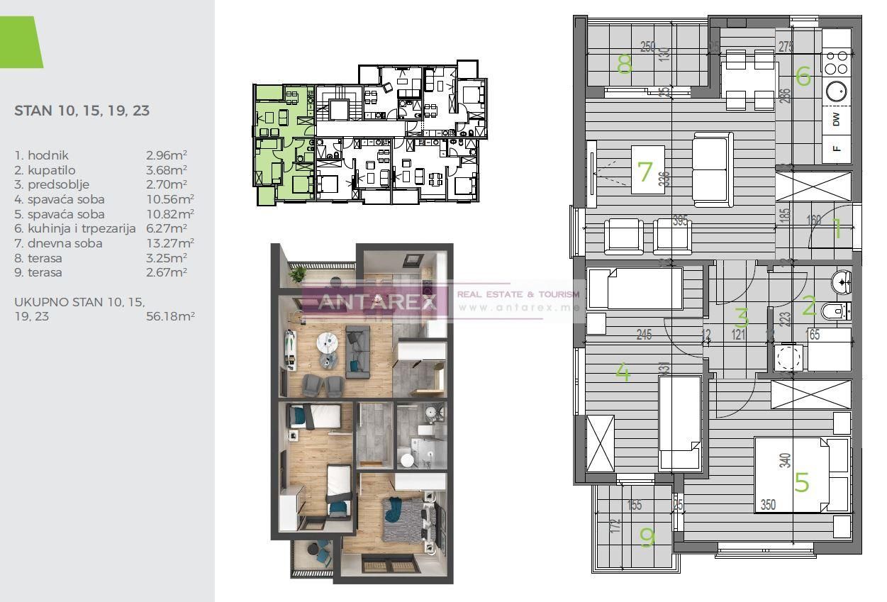 Apartment in Bijela, Montenegro, 107 m² - Foto 19