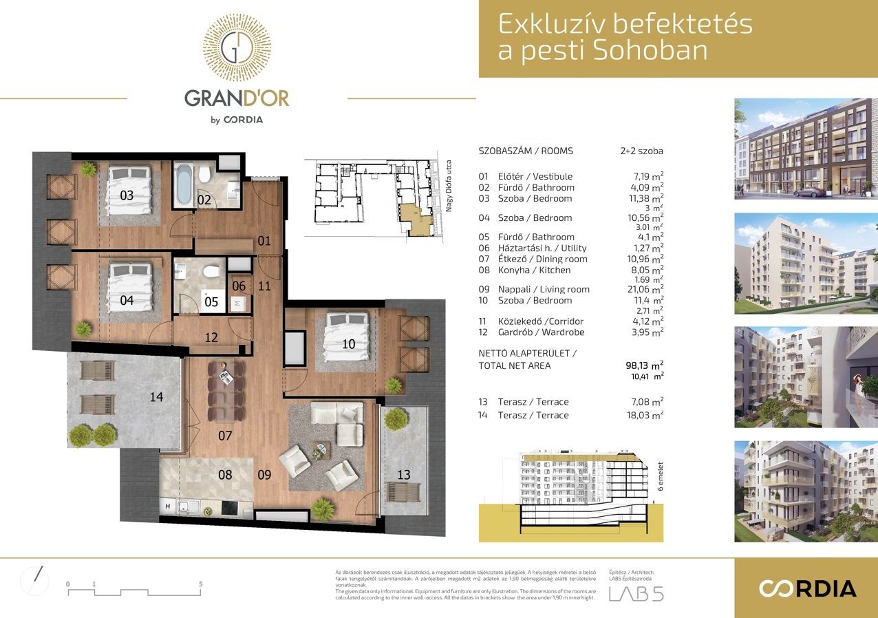 Wohnung in Budapest, Ungarn, 98 m² - Foto 4