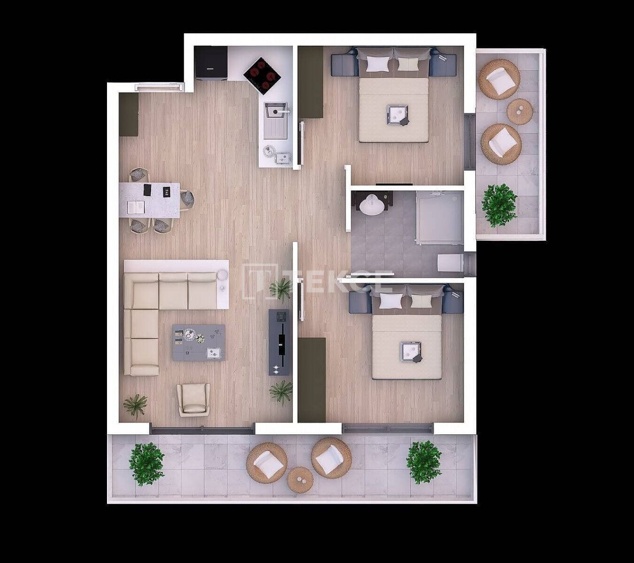 Apartment in İskele, Zypern, 73 m² - Foto 17