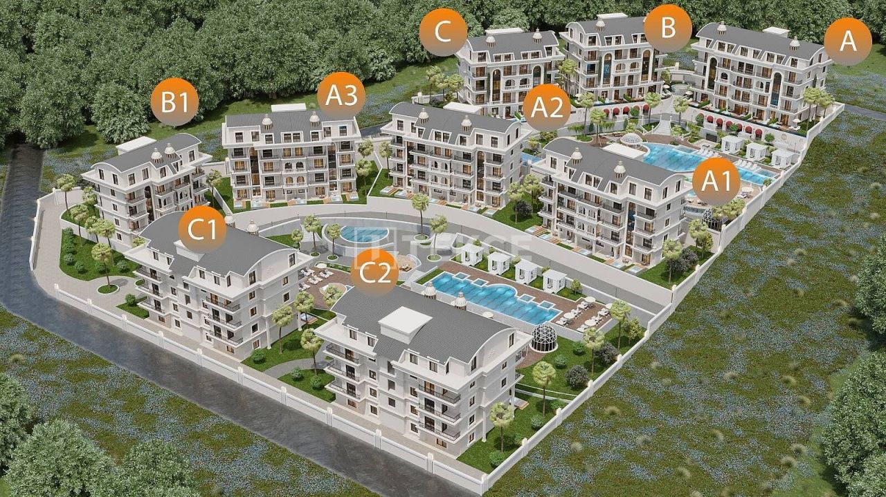 Apartamento en Alanya, Turquia, 56 m² - imagen 3