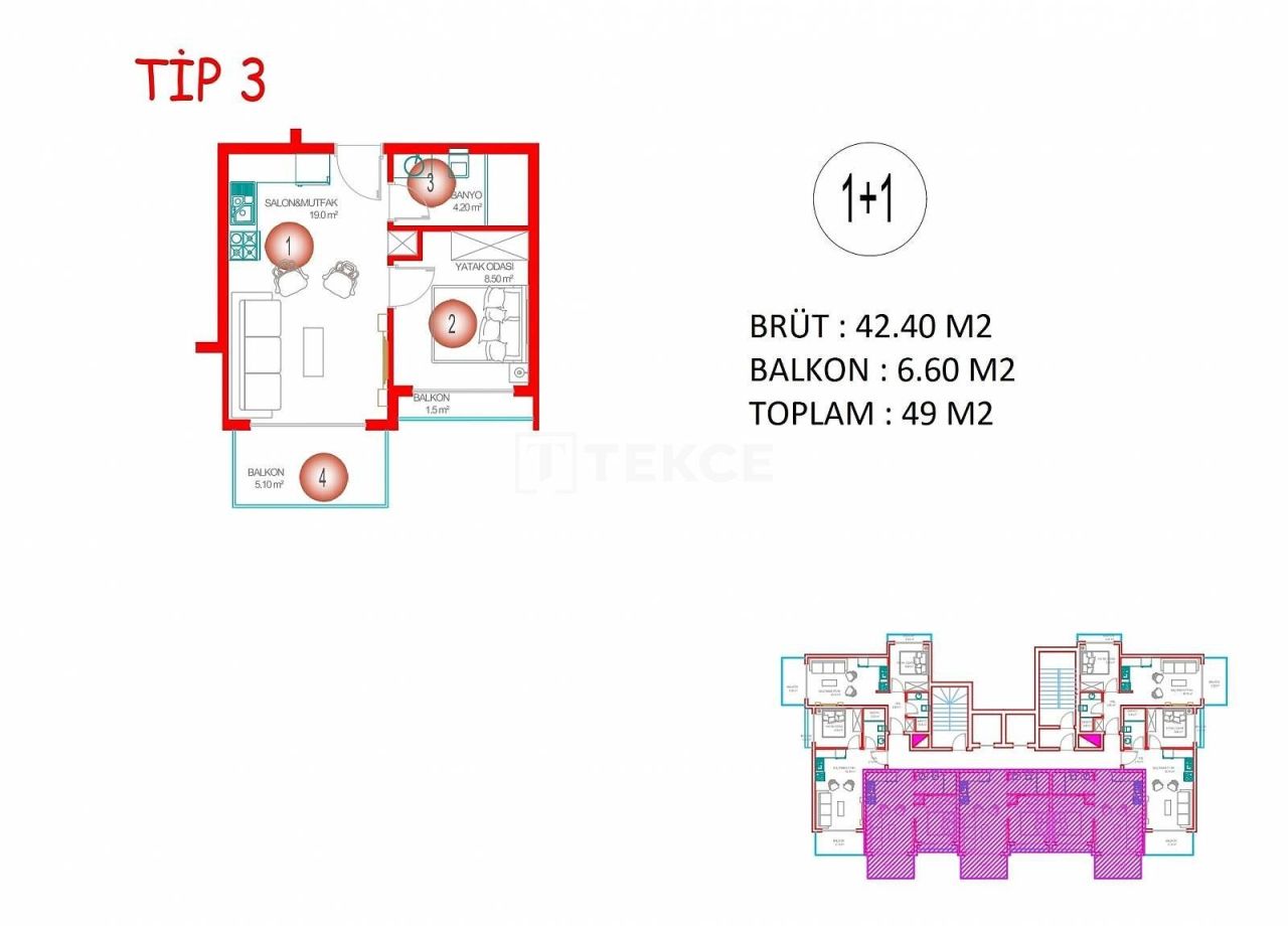 Appartamenti a Alanya, Turchia, 60 m² - foto 15