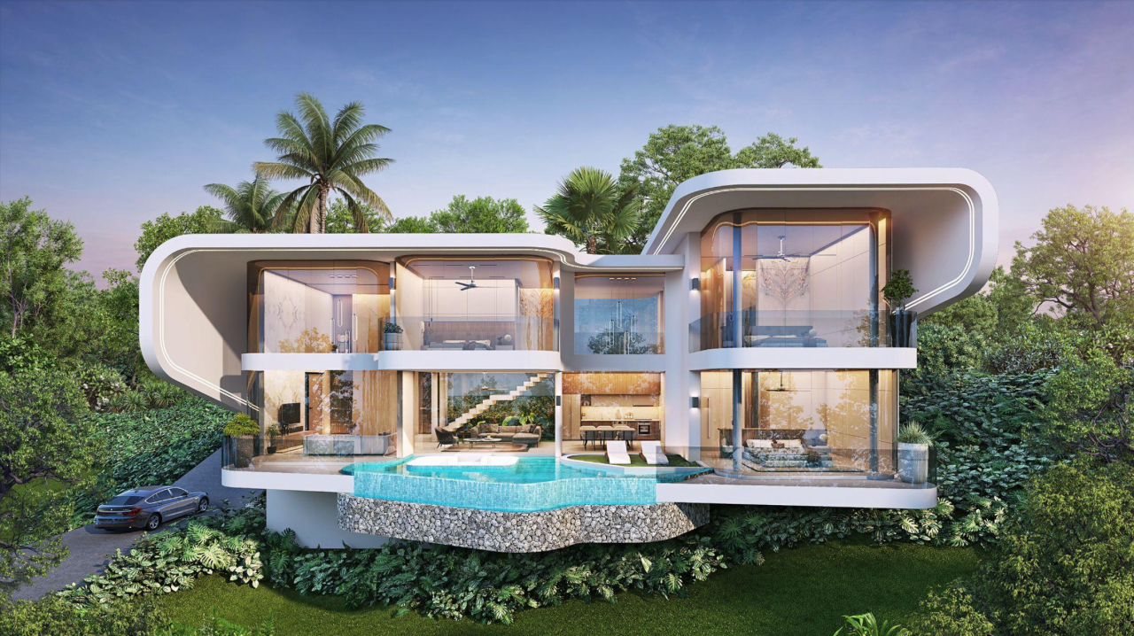 Villa en Ko Samui, Tailandia, 465 m² - imagen 1