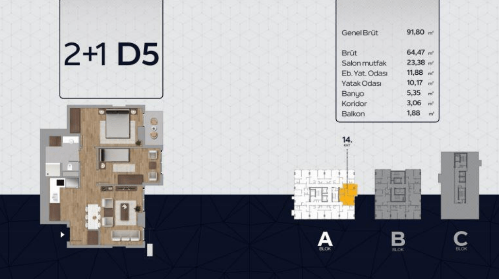 Flat in Istanbul, Turkey, 51 m² - picture 15