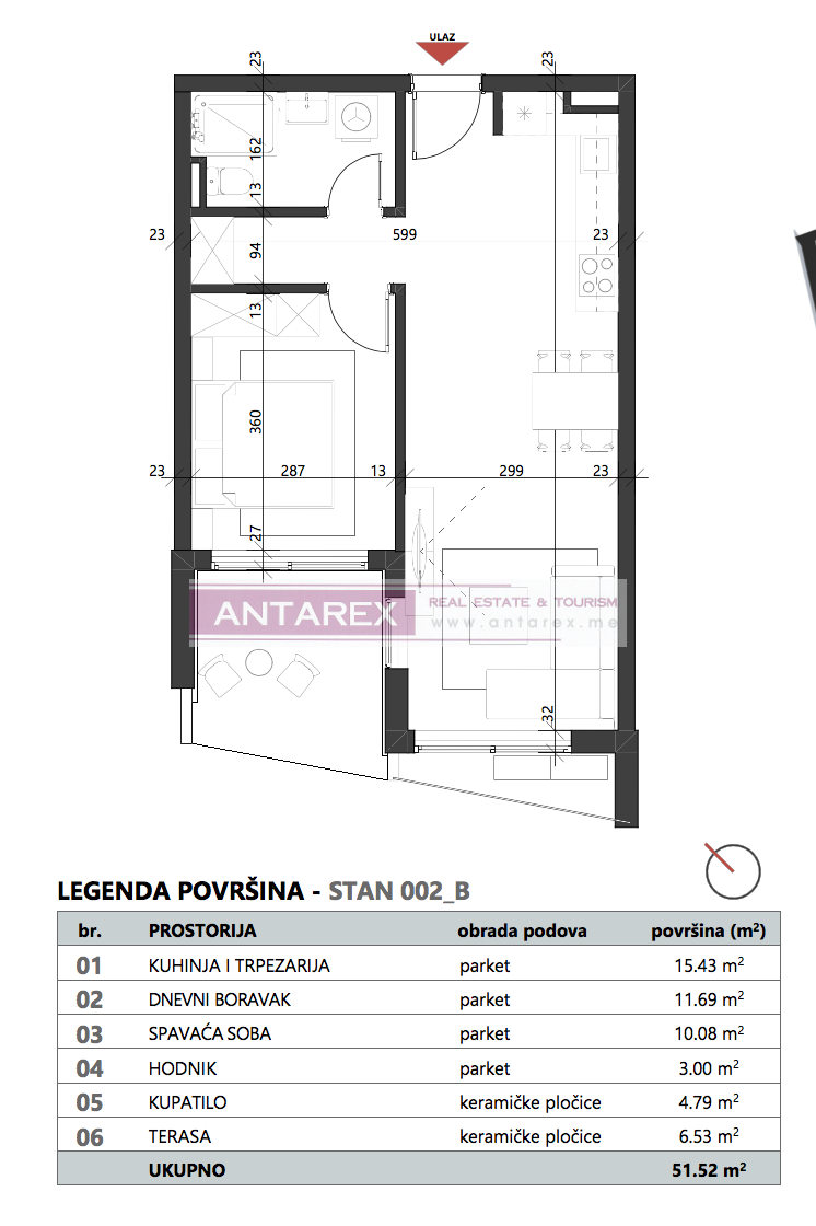Apartment in Petrovac, Montenegro, 46 m² - Foto 17