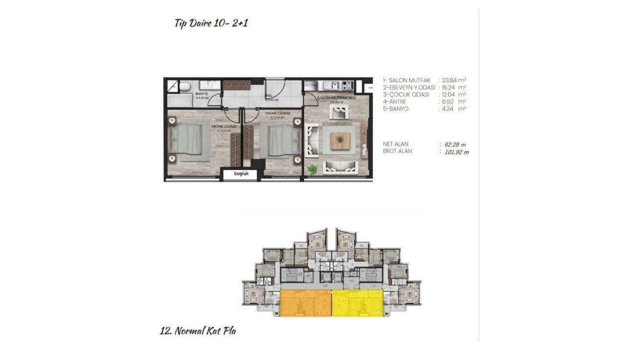 Flat in Istanbul, Turkey, 86 m² - picture 14
