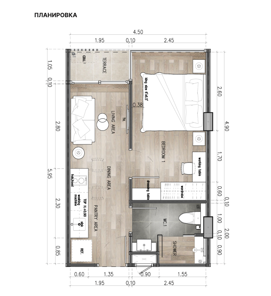 Appartement sur l'île de Phuket, Thaïlande, 32 m² - image 7
