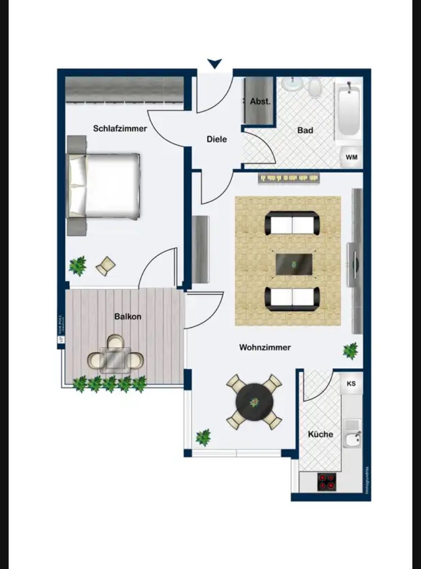 Appartement à Baden-Baden, Allemagne, 61 m² - image 13