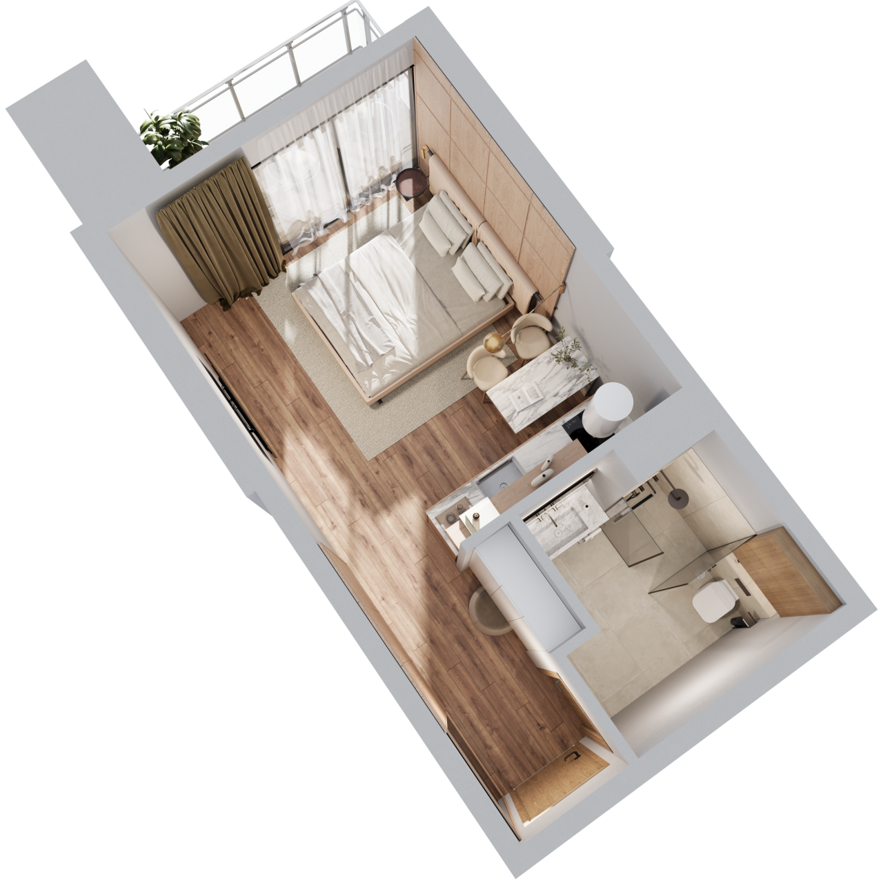 Appartement à Batoumi, Géorgie, 31.1 m² - image 5