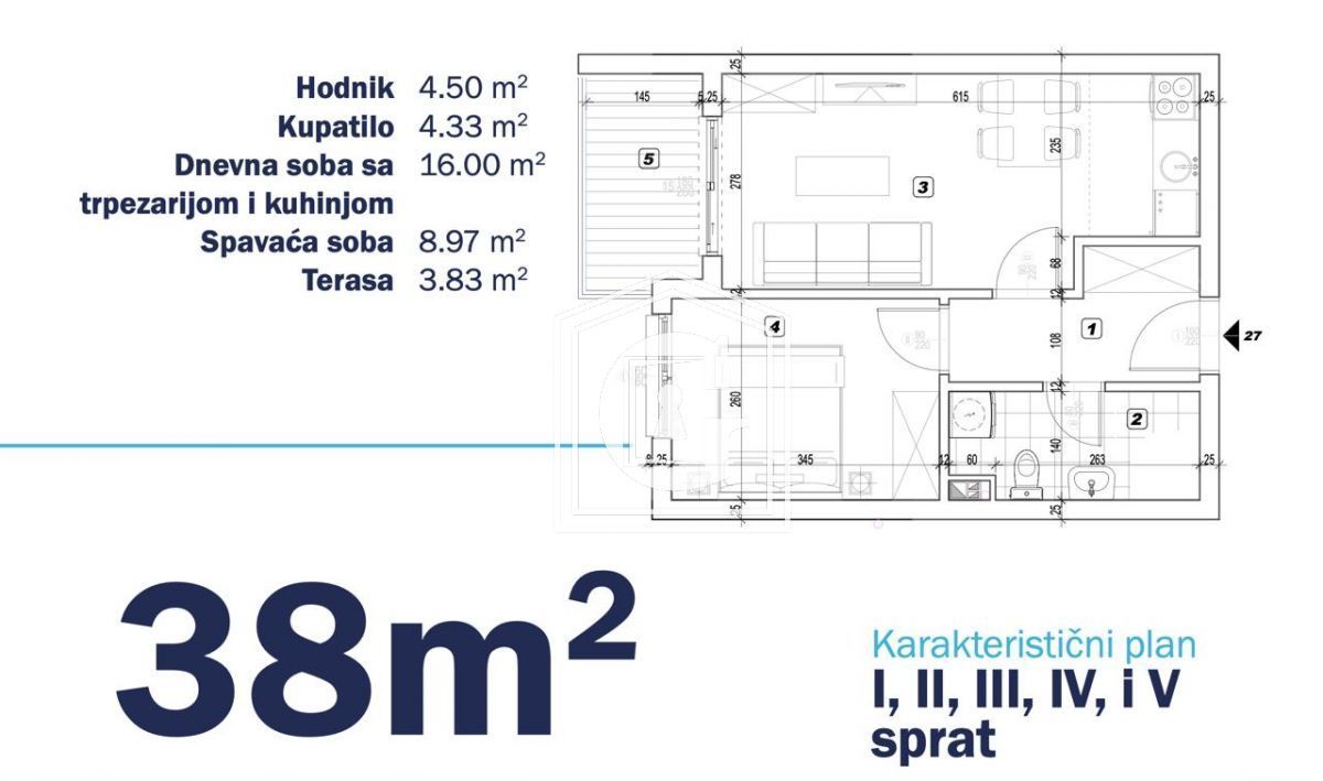 Appartamenti a Becici, Montenegro, 38 m² - foto 13