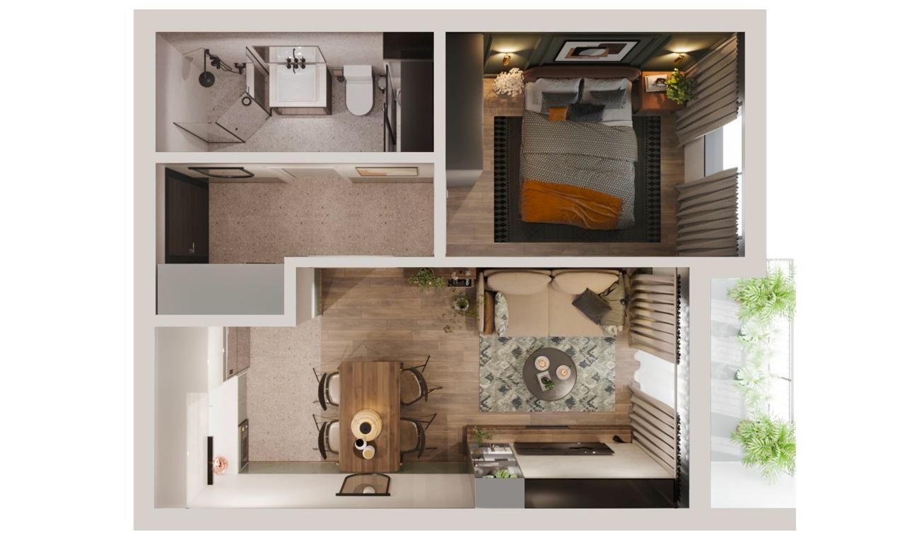 Wohnung in Budva, Montenegro, 38 m² - Foto 16