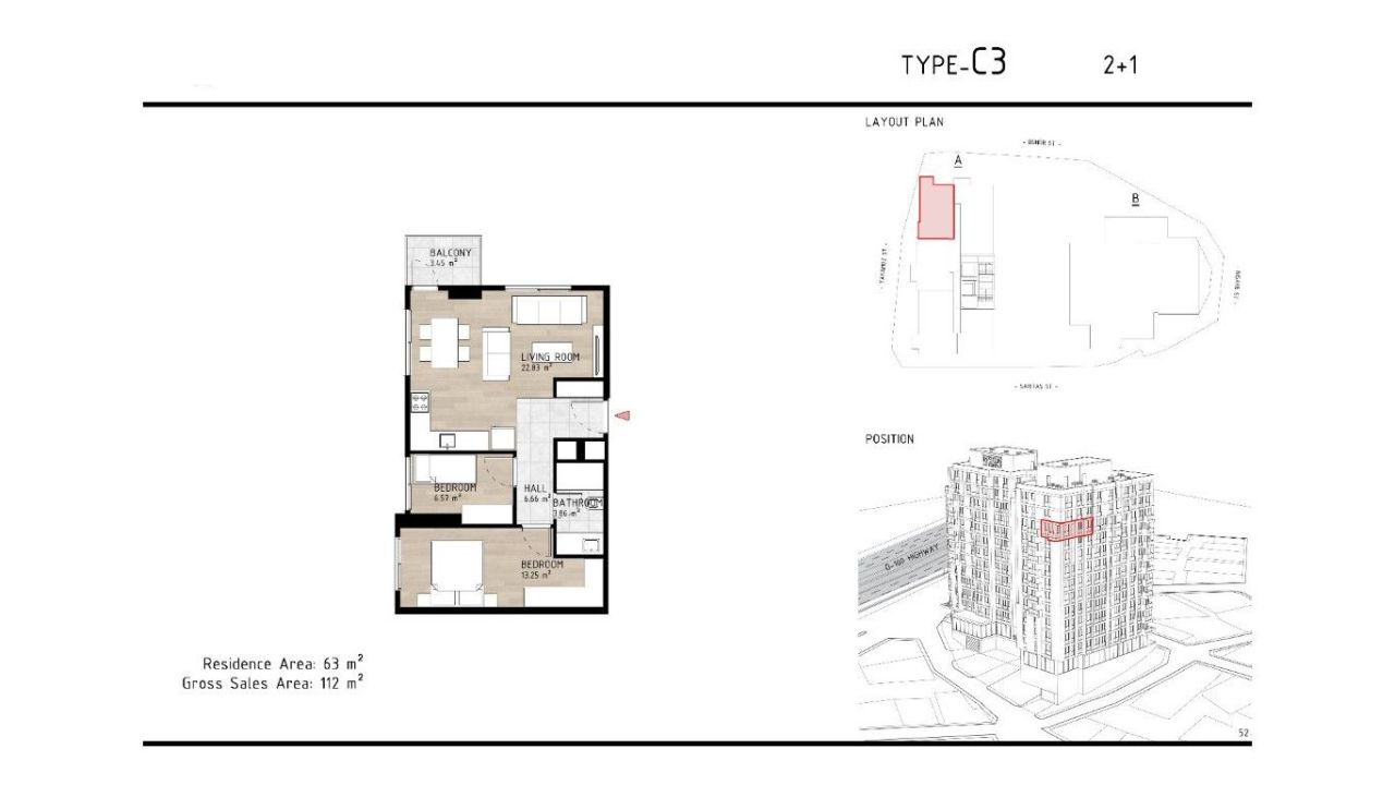 Appartamento a Istanbul, Turchia, 70 m² - foto 9