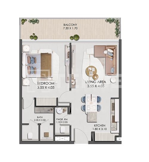 Apartment in Dubai, VAE, 35 m² - Foto 16