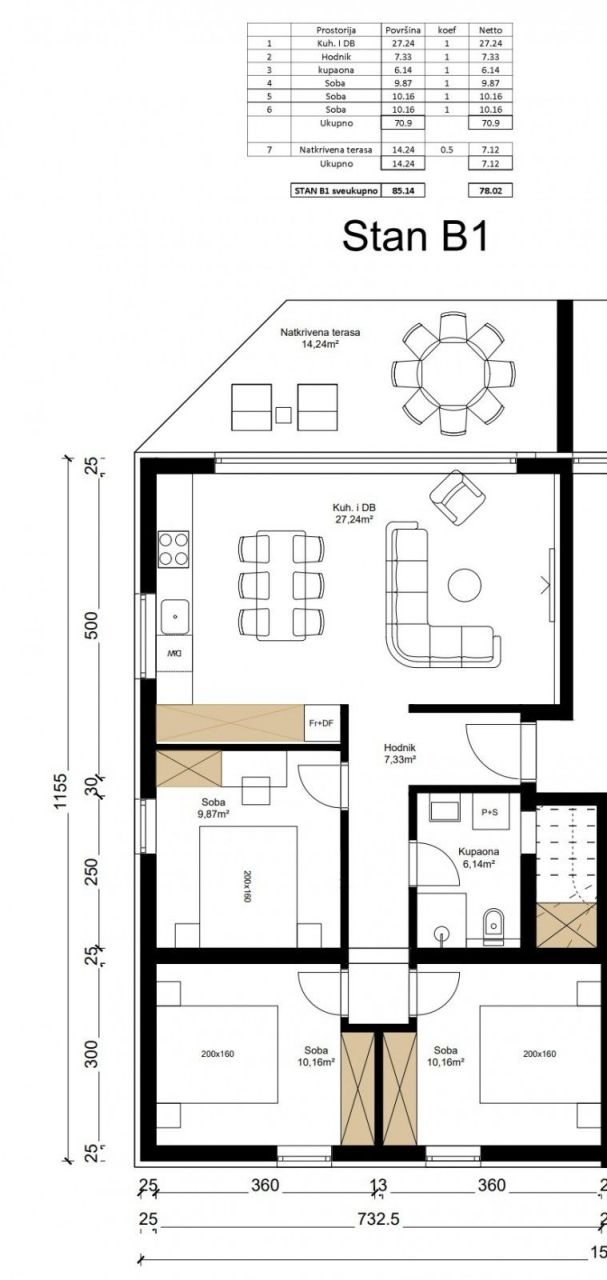 Appartamento a Parenzo, Croazia, 78.02 m² - foto 4